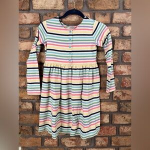 Hannah Multicolor Striped Kids Dress